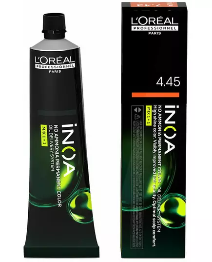 L'Oréal Professionnel Inoa Ammonia-Free Oxidising Hair Colour L'Oréal Professionnel Inoa shade #4,45 60g