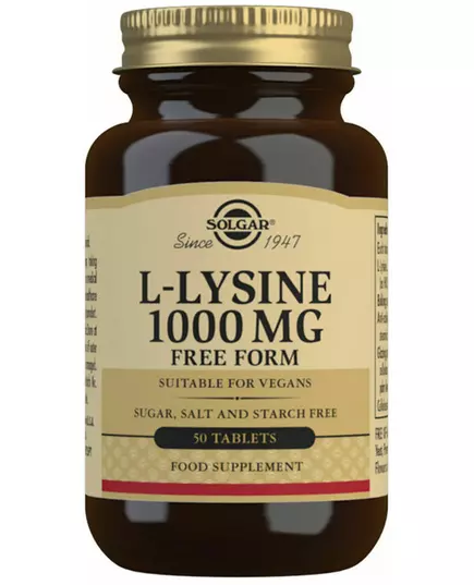 Solgar L-Lysine 1000 mcg 50 tablets.