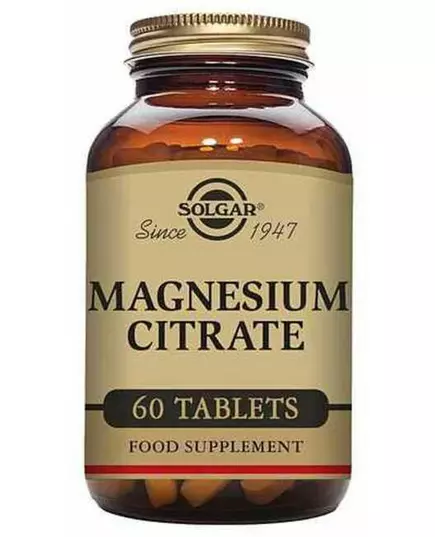 Solgar Magnesium Citrate 60 comprimés.