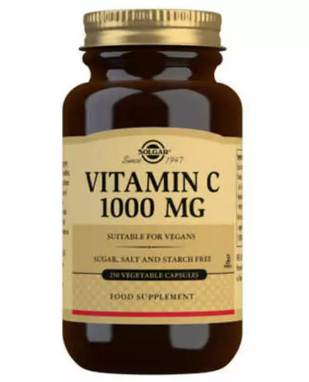 Solgar Vitamin C 1000 mg herbal capsules. 250 pcs