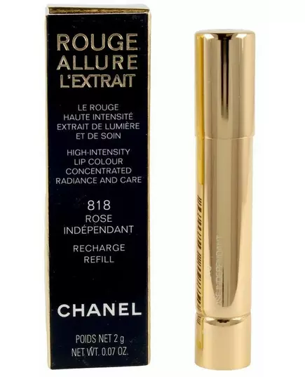 Ersatz-Lippenstiftkartusche CHANEL Rouge Allure L'Extrait Lippenstift Farbton #818 rose independent 2g, Bild 2