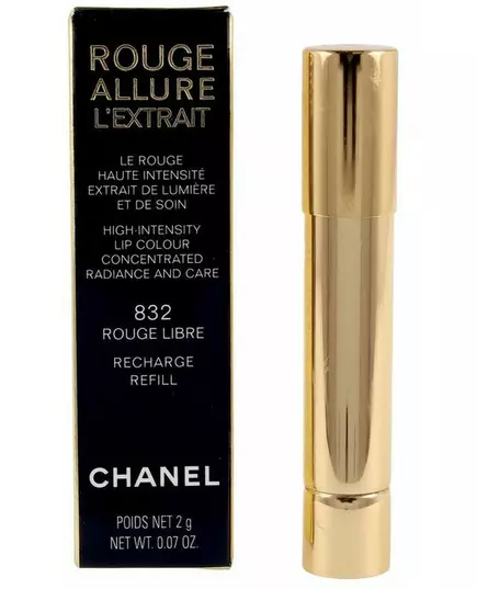 CHANEL Rouge Allure L'Extrait Lipstick Replacement Cartridge #832 free rouge 2g, image 2