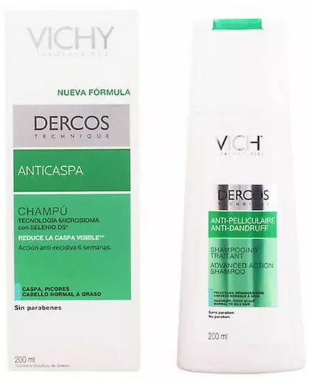 Shampooing antipelliculaire pour cheveux gras Vichy Dercos 200 ml