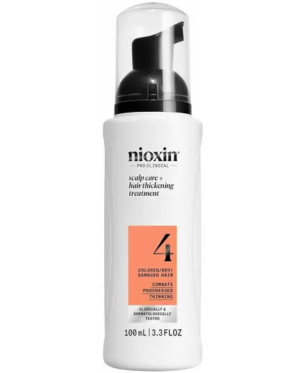 Nioxin System 4 Sealing Serum pour les cheveux colorés endommagés avec un affaiblissement sévère 100 ml.