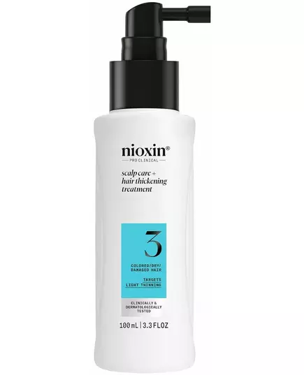 Nioxin System 3 Sérum de scellement pour cheveux colorés et abîmés avec un léger affaiblissement 100 ml