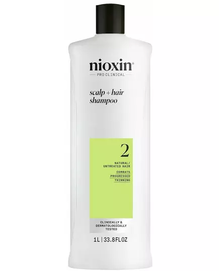 Nioxin System 2 Shampoo for natural hair with significant weakening 1000 ml