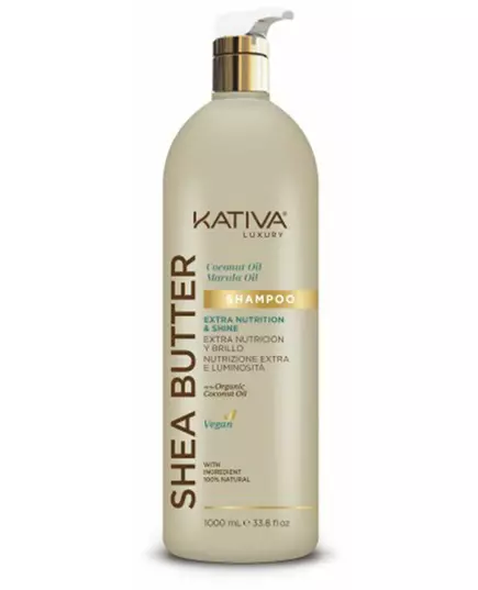 Kativa Shea Butter Shampoo mit Kokosnuss & Marula 1000 ml