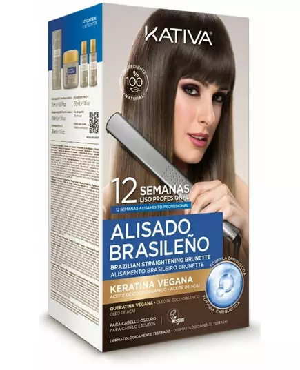 Kativa Professional Brazilian Straightening Pro Dark 6-teiliges Set