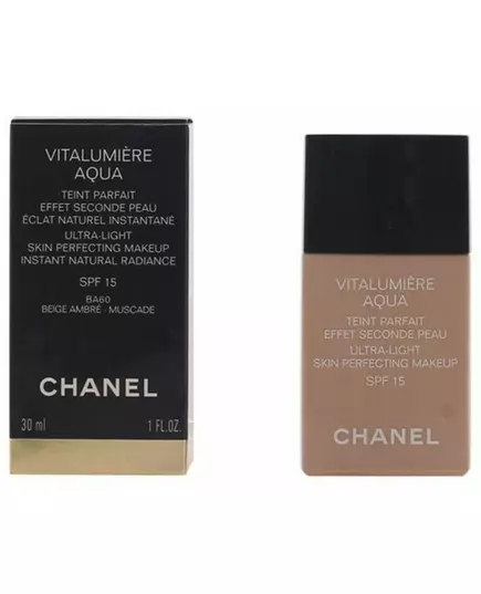 CHANEL Vitalumière Aqua foundation shade #40-beige désert, image 6