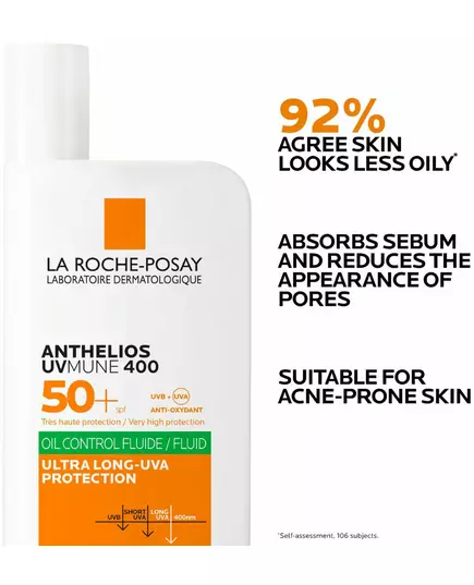 La Roche Posay Anthelios UV-Mune 400 Oil Control Oil Control SPF50+ 50 ml, image 4