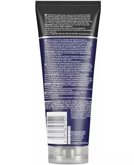 John Frieda Frizz-Ease Brazilian Sleek Shampoo 250 ml, image 2