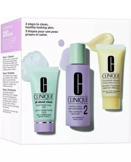 Clinique 3 Step System Set for dry and combination skin (3 items)