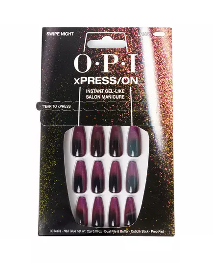 OPI xPress/On Nail Art Set #Swipe Night OPI 30 pieces