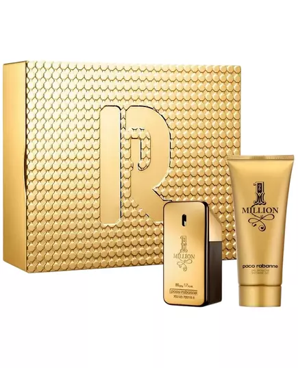Set Paco Rabanne: 1 Million Eau De Parfum For Men 50 ml + 1 Million Shower Gel For All Skin Types, 2 pièces