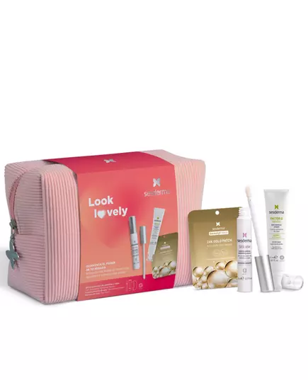 Set Sesderma: Seslash For Growth Stimulation Eyelash Serum 5 g + Factor G Renewing Eye Cream 15 ml + Beauty Treats 24K gold Anti-Dark Spots Eye Patch, 4 Stück