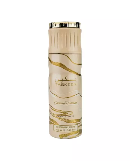 Paris Corner Taskeen Caramel Cascade Deodorant Spray Unisex, 200 ml