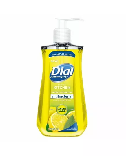 Dial Antibacterial Kitchen Lemon & Sage Liquid Soap For Hands, 221 ml