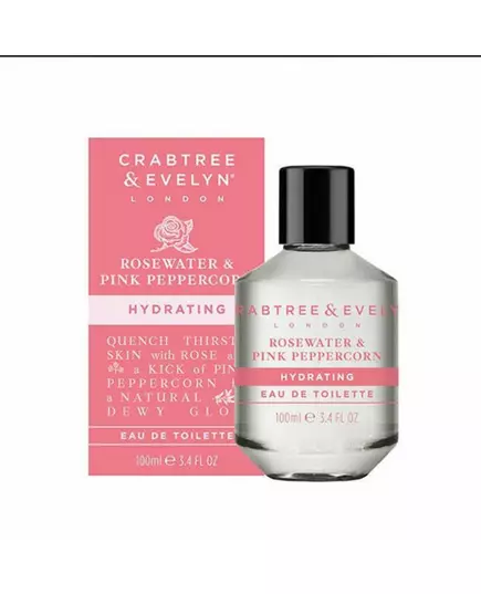Crabtree & Evelyn Rosewater & Pink Peppercorn Eau De Toilette For Women, 100 ml, image 2