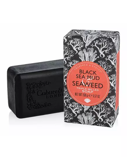 Crabtree & Evelyn Black Sea Mud and Seaweed Scented Soap Bar, 158 g, image 2