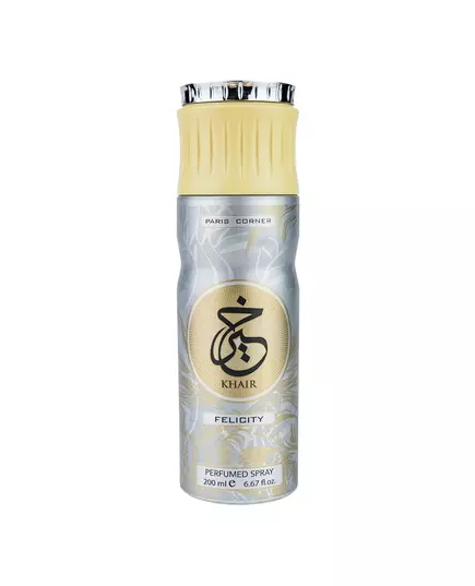 Paris Corner Felicity Végan Floral Déodorant en spray Unisexe, 200 ml