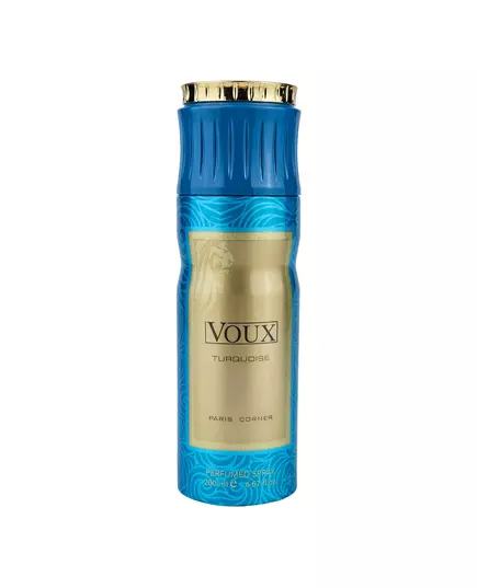 Paris Corner Voux Turquoise Déodorant en spray Unisexe, 200 ml