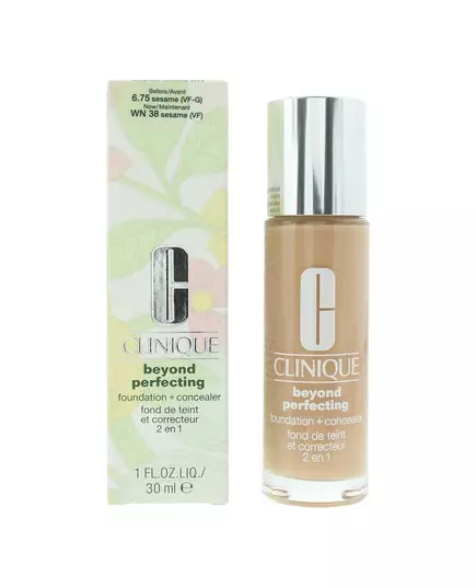 Clinique Beyond Perfecting Full Coverage Liquid Foundation & Concealer 2-In-1 38 Sesame, 30 ml