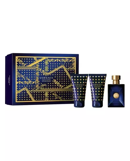 Versace Dylan Blue Eau de Toilette 50 ml + Gel douche 50 ml + Baume après-rasage 50 ml