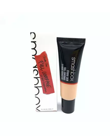 Smashbox Studio Skin High Cover Liquid Foundation 2.4 Light-Medium Under Tone Warm & Peachy, 30 ml