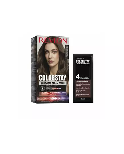 Revlon Color Stay Permanente Haarfarbe 5.3 Medium Golden Brown, 165 ml