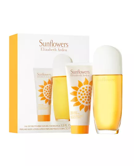Sunflowers Set Elizabeth Arden: Sunflowers Perfumed Day & Night Body Lotion 100 ml + Sunflowers Eau De Toilette For Women, 100 ml