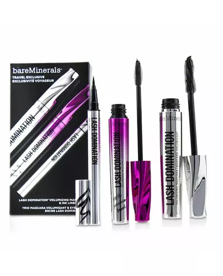 Travel Exclusive Set BareMinerals: Lash Domination Volumizing Mascara Intense Black 8.5 ml + Lash Domination Volumizing Mascara Black 8.5 ml + Lash Domination Gel Pencil Eyeliner Black, 8,5 ml, image 3