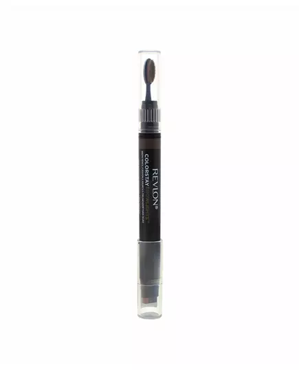 Revlon Color Stay Crayon à sourcils et brosse 2-en-1 408 Marron moyen, 1,1 g