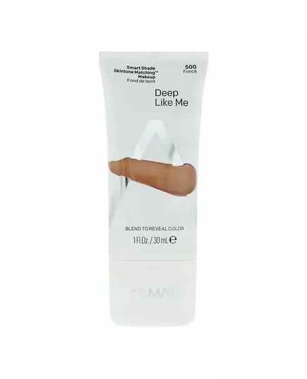 Almay Smart Shade Tone-matching Flüssige Grundierung 500 Deep Like Me 20 SPF, 30 ml