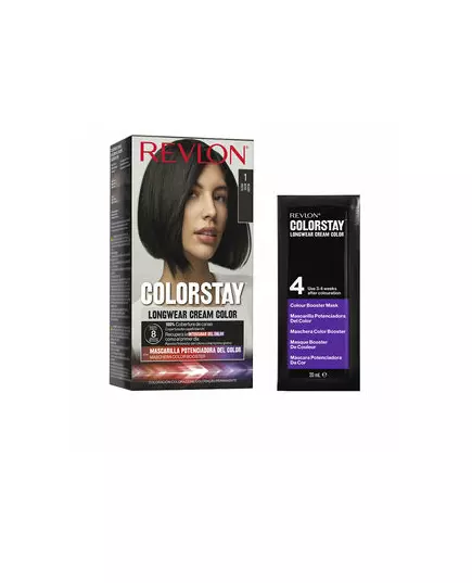 Revlon Colorstay Permanente Haarfarbe 1 Black, 130 ml