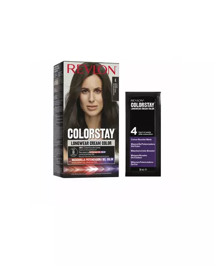 Revlon Colorstay Teinture permanente pour cheveux 4 Dark Brown, 165 ml