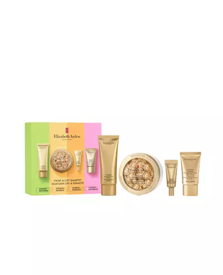 Set Elizabeth Arden: Ceramide Eliminates Impurities Cleansing Cream 50 ml + Advanced Ceramide Restorative Serum Capsules For Face 60 pcs + Ceramide Retinol Lift & Firm Eye Cream 5 ml + Advanced Ceramide Lift & Firm Day Cream For Face, 4 pcs