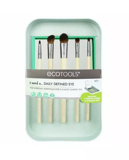 EcoTools Daily Defined Eye Make-Up Brush Kit, 5 pcs