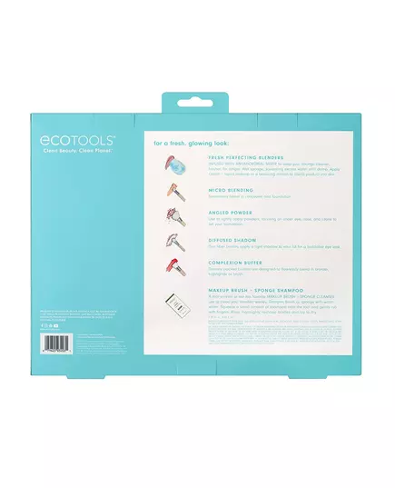 Make-up-Pinsel- und Schwämmchen-Set EcoTools Brighter Tomorrow Blue, 39 ml, Bild 3