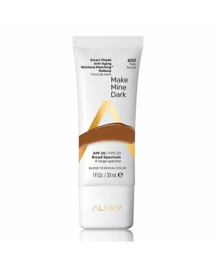 Almay Smart Shade Tone-matching Flüssige Grundierung 600 Make Mine Dark 20 SPF, 30 ml