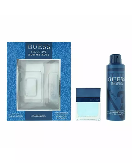 Set Guess: Seductive Homme Blue Eau De Toilette For Men 50 ml + Seductive Homme Blue Deodorant Spray For Men, 50 ml
