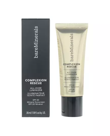 BareMinerals Complexion Rescue Illuminating Liquid Highlighter Golden Peach SPF 20 For Face, 35 ml