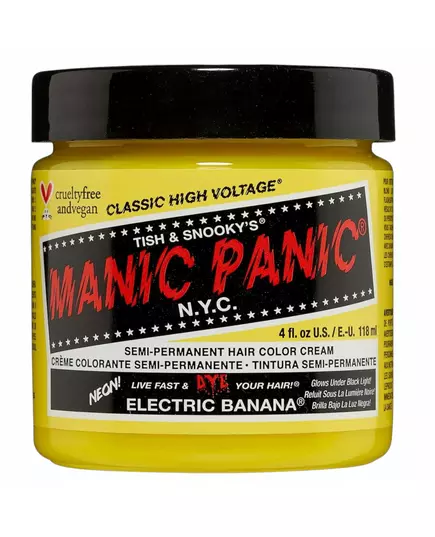 Manic Panic Classic High Voltage Electric Banana Semi-permanente Haarfarbe, 118 ml