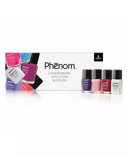 A Phenomenal Evolution In Polish Set Jessica: Phenom Vivid Colour Top Coat Nail Polish PHEN-000 Finale Shine 15 ml + Phenom Vivid Colour Nail Polish PHEN-020 Barbie Pink 14 ml + Phenom Vivid Colour Nail Polish PHEN-022 Geisha Girl 14 ml + Phenom, Bild 4