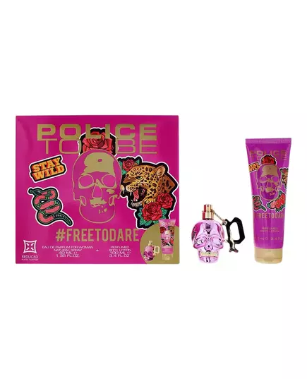Set Police: To Be Free To Dare Hydrating Body Lotion 100 ml + To Be Free To Dare Eau De Parfum For Women, 100 ml