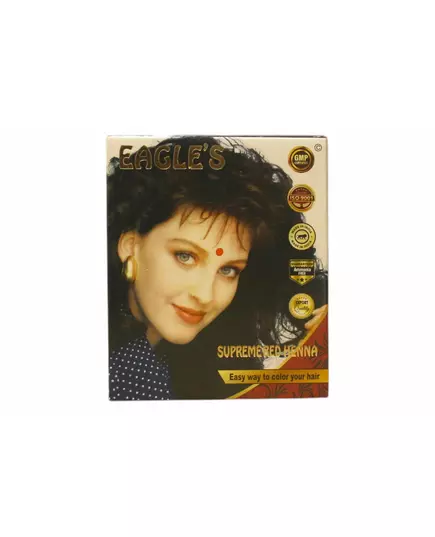 Ensemble Eagles Henna Hair Color Teinture permanente pour cheveux Bright Red, 6 × 10 g