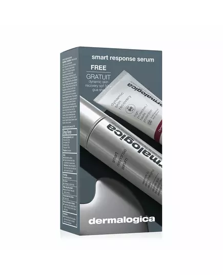 Set Dermalogica: Smart Response Paraben-Free Smoothes/Firms & Hydrates Day Serum For Face 30 ml + Dynamic Skin Hydrating Cream For Face SPF 50 7 ml + Gua Sha Lifting Face Massage Stone, 30 ml, image 2