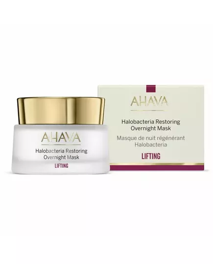 Ahava Halobacteria Restoring Levage Durant la nuit Masque crème Pour le visage, 50 ml, image 2