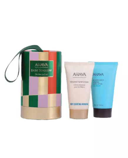 Set Ahava: Mineral Hydration Hand Cream 40 ml + Sea Kissed Hydrating Body Lotion, 40 ml