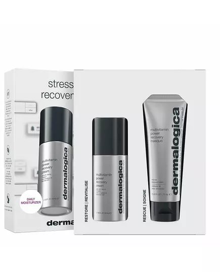 Stressed Skin Recovery System Set Dermalogica: Multivitamin Power Recovery Recovery Cream For Face 50 ml + Multivitamin Power Recovery Recovery Cream Mask For Face, 50 ml