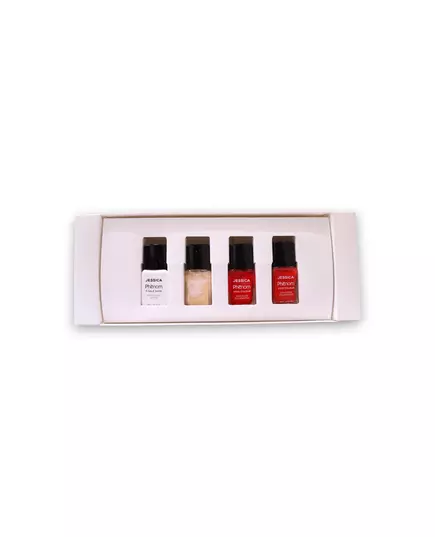 A Phenomenal Evolution In Polish Set Jessica: Phenom Vivid Colour Top Coat Nail Polish PHEN-000 Finale Shine 15 ml + Phenom Vivid Colour Nail Polish PHEN-020 Barbie Pink 14 ml + Phenom Vivid Colour Nail Polish PHEN-022 Geisha Girl 14 ml + Phenom, Bild 3